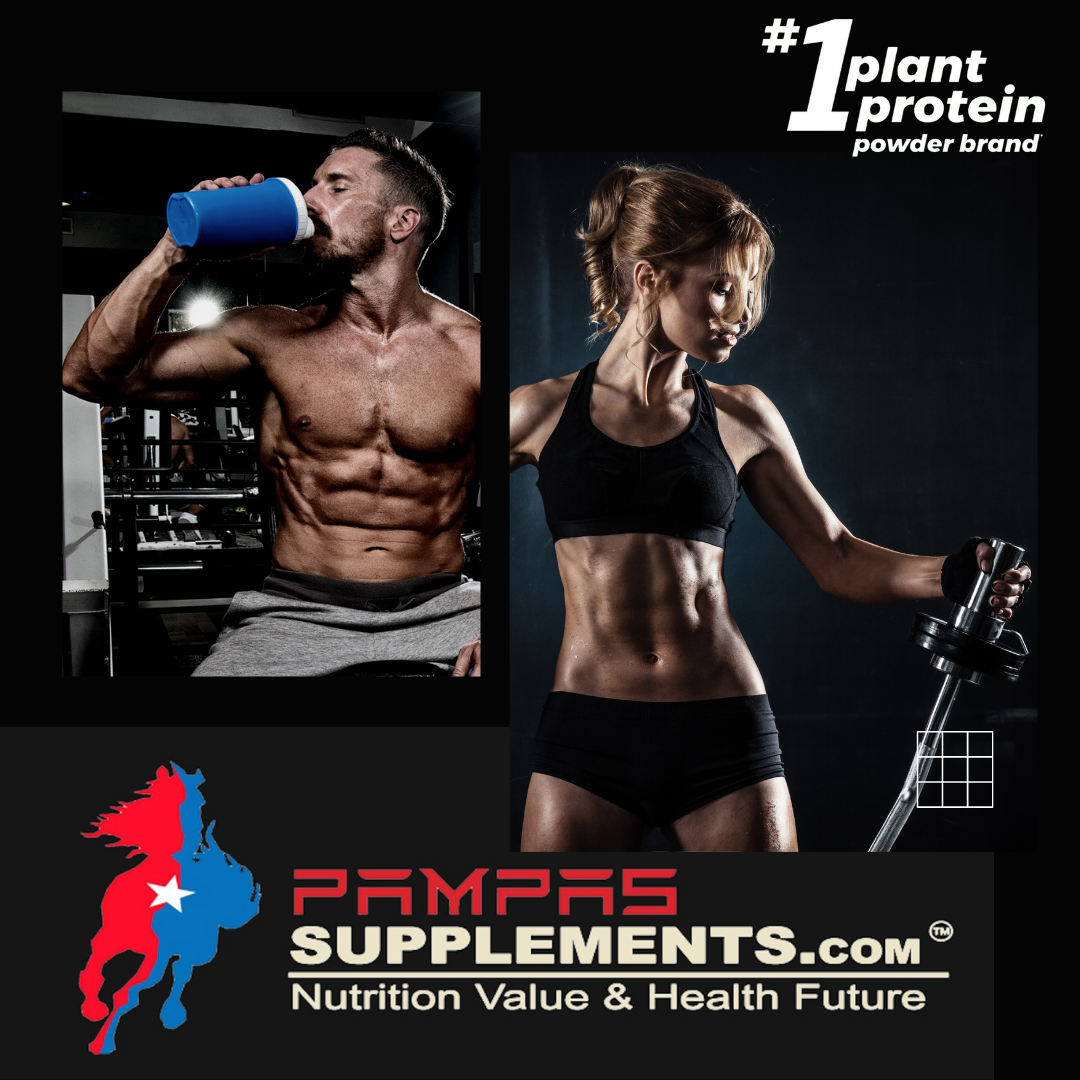 Pampas Supplements Standard 100% Whey Protein Powder, 2 Lb,Strawberry Flavor, 30G Protein, 6.5G BCAA