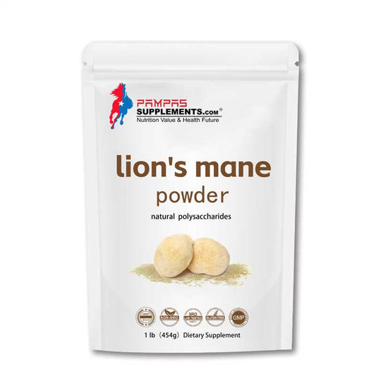 Pampas Supplements Lions Mane Mushroom Supplement Powder 1lb